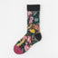 5 Pairs/Set France Hipster Design Glass Silk Floral Bird Funny Socks Women Transparent Art Ankle  Socks Jacquard