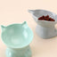 Hot-selling Nordic style pet bowl cervical vertebra protection cat bowl anti-tip plastic inclined mouth cat bowl pet supplies