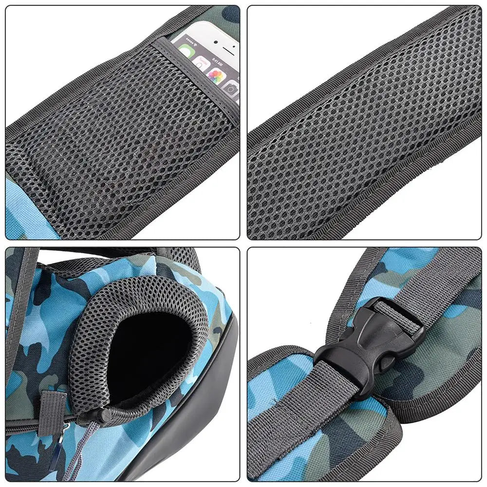 Dog Cat Sling Carrier Breathable Crossbody Puppy Carrying Purse Bag Thick Padded Adjustable Shoulder Strap Sling Bag Carrier For