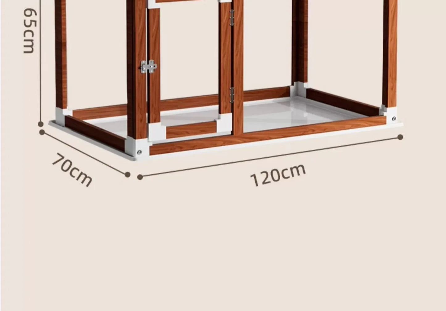 Household Small and Medium Dogs Teddy Pet Dog Fence Visual Cat Cage Dog Fence Indoor Panoramic Transparent Dog Cage