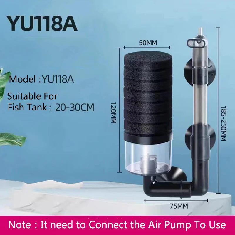 Aquarium Spong Filter for Aquarium Fish Tank Air Pump Skimmer Biochemical Sponge Filter Aquarium Bio Filters Filtro Aquario New
