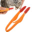 Dog Tear Stain Remover Comb Silicone Brush Head Pet Tear Stain Remover Comb With Anti-Slip Handle Multipurpose Dog Comb Durable