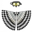 Kids Cosplay Costume Stage Performance Owl Peacock Wings Bird Felt Cape with Mask for Girls Boys Halloween Party Cloak