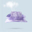 Adjustable Dog Hat Fashion Tie-dyed Pet Bucket Hats with Ear Holes Round Brim Dog Cap Outdoor Sun Bonnet Cat Cap Pet Accessories