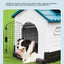 Outdoor Rainproof Pet Nest Four-season Universal with Toilet Plastic Kennel Sunscreen Dog Shed with Toilet with Toile