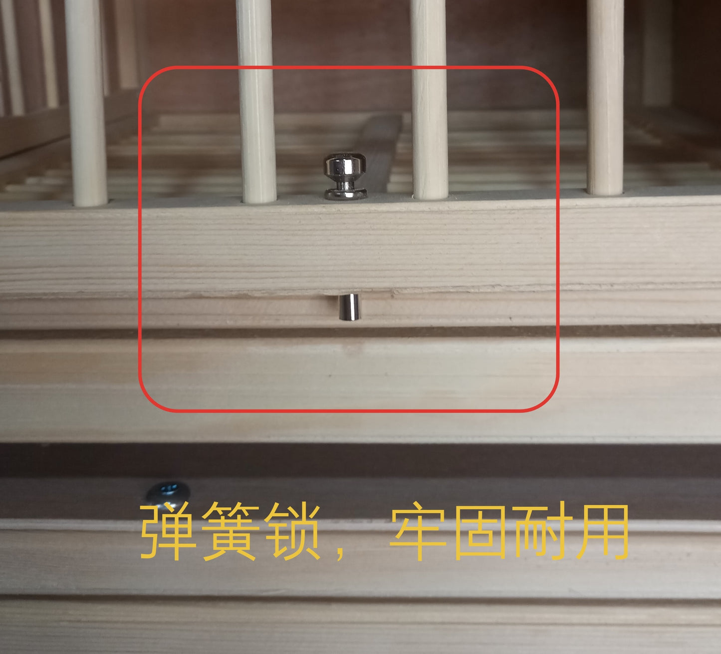 Pigeon Cage Spring Lock Yellow Lock Ox Horn Hook Lock Hardware Spring Lock Spring Pin Pigeon Cage Nest Box Accessories