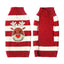 Christmas Dog Clothes Winter Dog Sweater Knitted Warm Coat Pet Clothing for Small Medium Dogs Costume Striped Print Dog Pullover