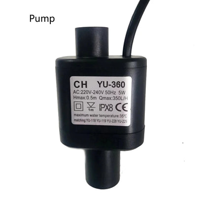 Aquarium Filter With Water Pump For Fish Tank Air Pump Skimmer Biochemical Sponge Filter Aquarium Bio Filters Filtro Aquario