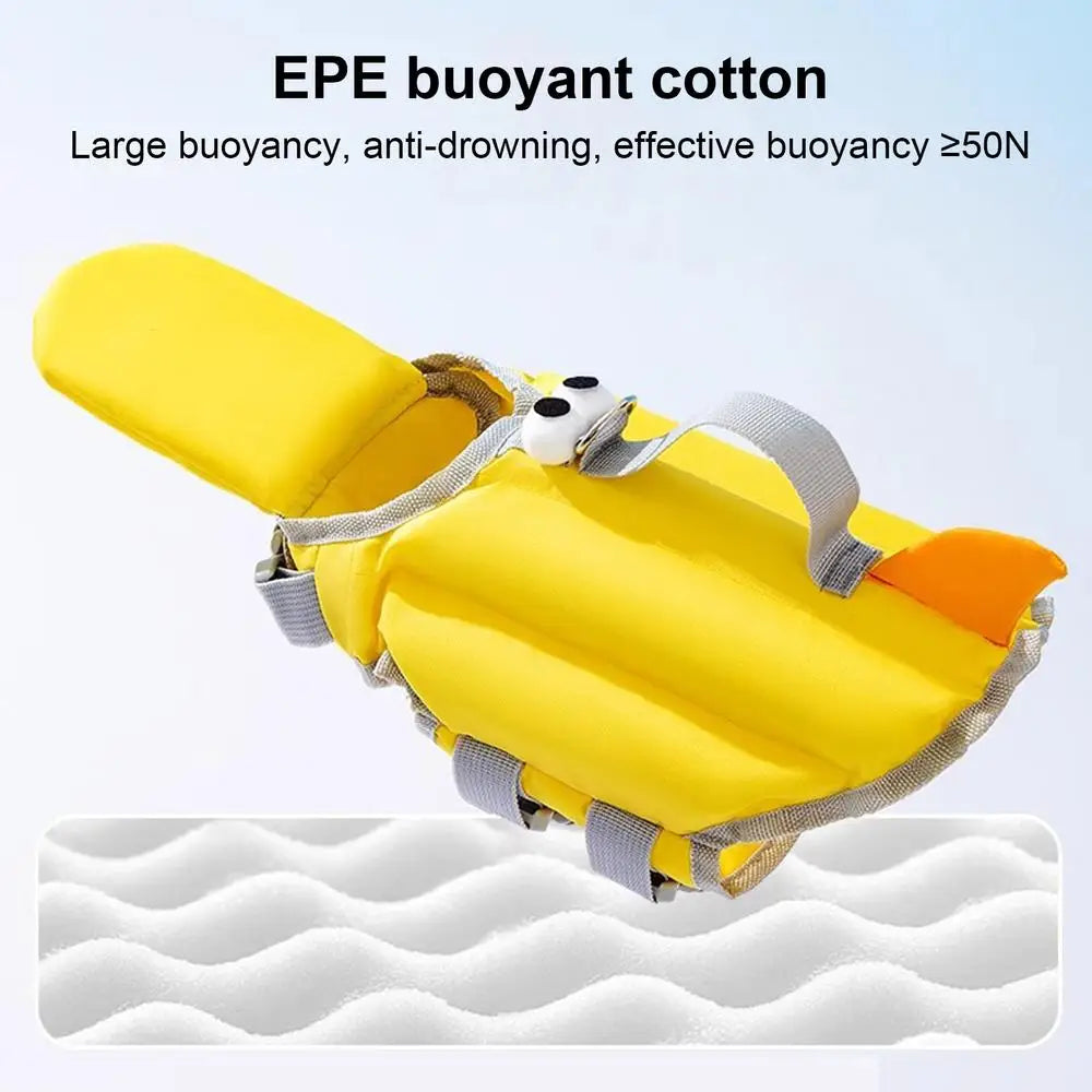 Dog Life Vest for Swimming Adjustable Dog Swimsuit Flotation Lifesaver Quick-Drying Big Eyes Design Flotation Suit Clothes