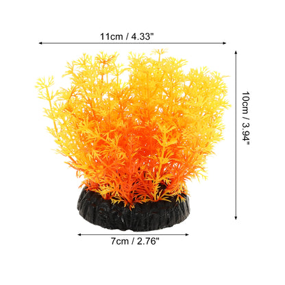 UXCELL Aquarium Artificial Plants Underwater Plastic Water Grass Aquatic Leaves Decoration For Fish Tank Ornament Accessories