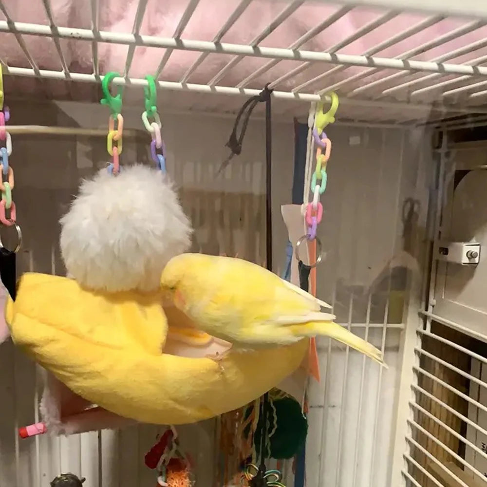 Cute Hamster Bird Cage Hammock Winter Warm Little Pet House Home for Sugar Glider Chipmunks Parrot mascotas Sleeping Bags Beds