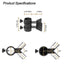 Heavy Duty Patio Umbrella Holder, Outdoor Deck, Mount, Stainless Steel, Clamp, Umbrella Bracket Outdoor Tools