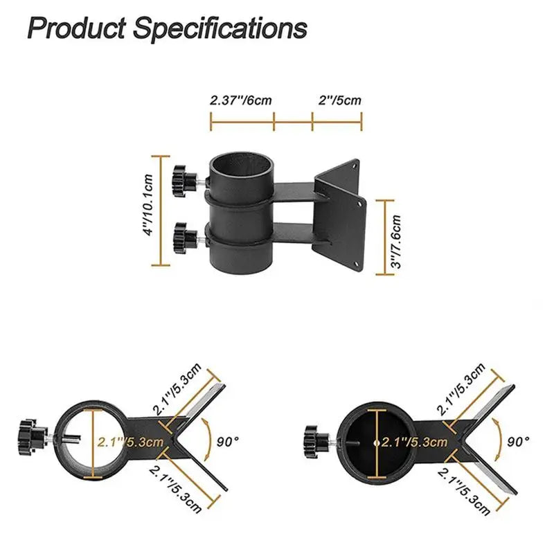 Heavy Duty Patio Umbrella Holder, Outdoor Deck, Mount, Stainless Steel, Clamp, Umbrella Bracket Outdoor Tools
