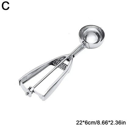 Stainless Steel Ice Cream Spoon Easy To Clean And To Easy Scoop Watermelon Ice Demould Kitchen Cream Fruit Tool T1Y0
