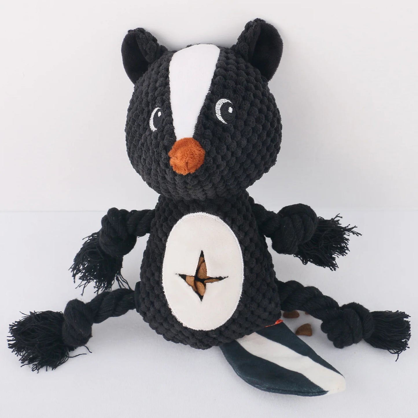 Dog Plush Toy Products Bite-resistant Plush Stuffed With Squeaky Tibetan Food Interactive Pet Dog Toy Skunk Fleece Squeak Toys