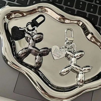 1pc Fashion Keychain Balloon Dog Keychains Pendant Jewelry Trinket Car Key Ring Key Chain Accessories Car Keychain Keyring
