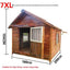 Dog House Outdoor Waterproof  Solid Wood Dog Villa with Yard Outdoor Rainproof Type Four Seasons Universal Pet Kennel