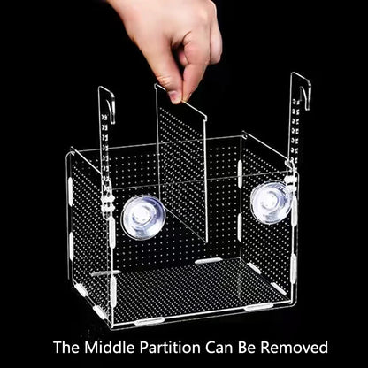 HighTransparent Acrylic Aquarium Fish Breeding Feeding Isolation Box Fish Aquarium Breeder Hatching Incubator Tank  Accessories