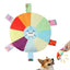 Plush Squeaky Dog Toys Interactive Chewing Squeaky Toy for Puppy Squeaky Dog Chew Toy Disc Shape Plush Dog Toys for Puppies