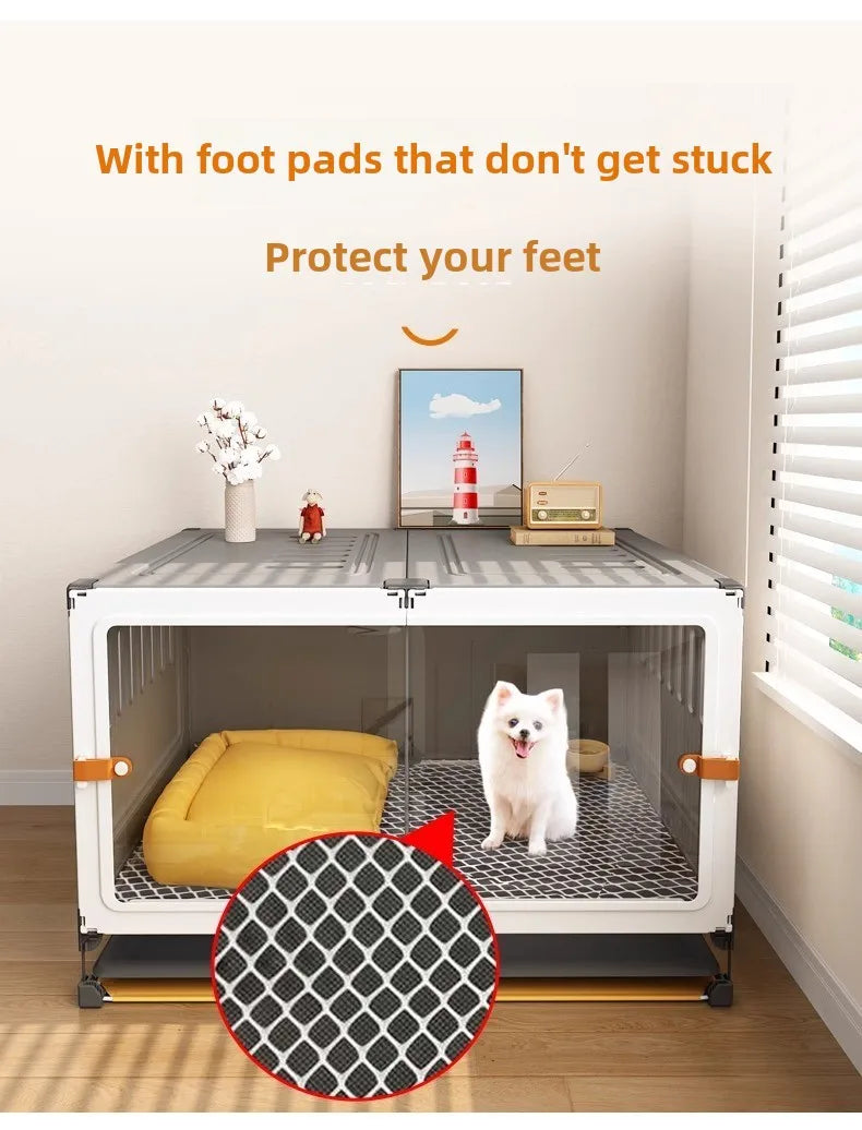 Dog Cage Small Dog Home Indoor Kennel Toilet Integrated Dog Fence Medium Dog Teddy Bigbear Dog Cage
