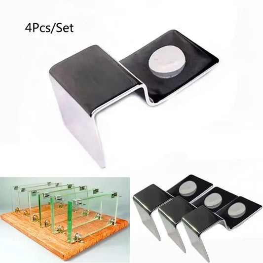 Stainless Steel 5/6/8/10/12/15mm Aquarium Fish Tank Clips Glass Cover Support Holders Accessories For Aquarium Filter Lamp Stand