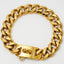 Stainless Steel 23mm Gold Dog Chain Collar Chew Proof Pet Chains Cuban Link Large Dog Collars