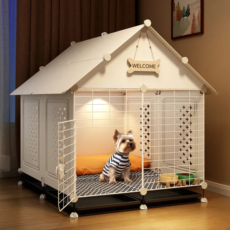 Dog cage Small dog kennel One room, one living room, one bathroom Dog villa Indoor household with toilet Bichon Teddy only
