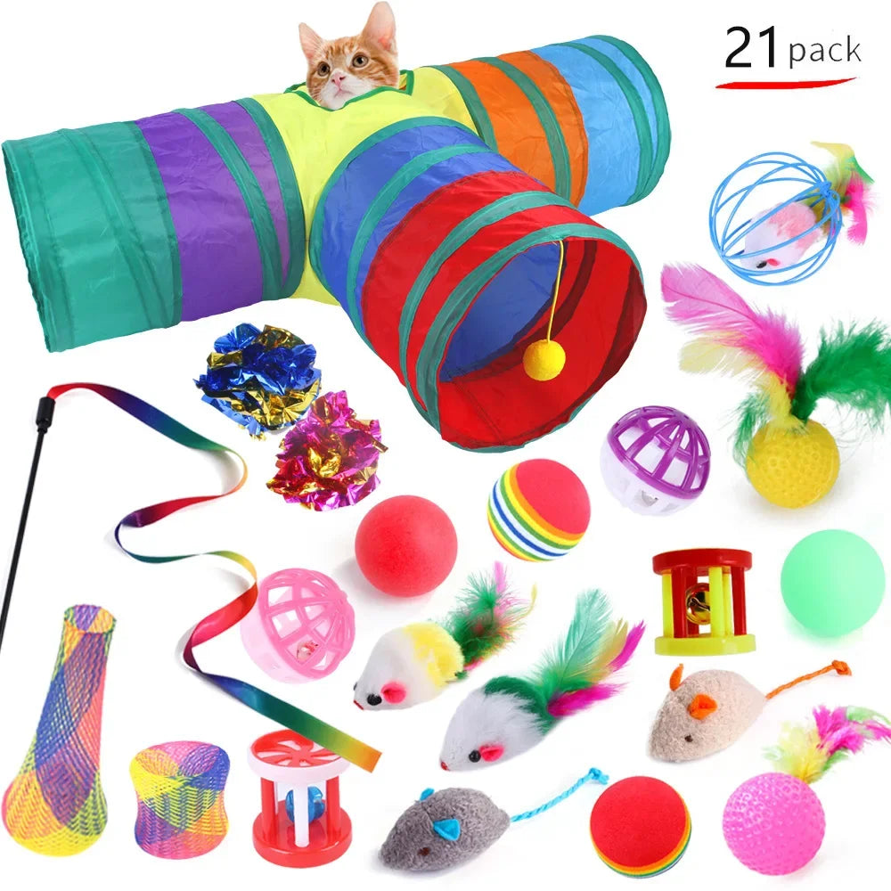 Cat Toys Mouse Shape Balls Foldable Cat Kitten Play Tunnel Chat Funny Cat Tent Mouse Supplies Simulation Fish Cat Accessories