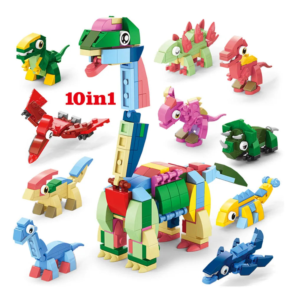 Insect World Animals Scorpion Mantis Ants Spider Birds Marine Animal Building Blocks Toys Desktop Ornaments Bricks Kids Gift