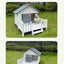 Cat Villa Wooden Kennel Outdoor Rainproof Dog House Cold Proof Dog Shed Courtyard Dog Outdoor House Cage
