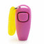2 In 1 Pet Clicker Dog Training Whistle Answer Card Pet Dog Trainer Assistive Guide With Key Ring Dog Pet Cat Pet Supplies
