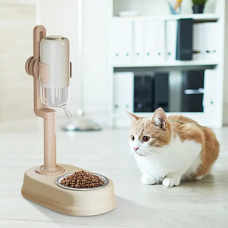 Food Water Automatic Feeders Automatic Feeders Dog Bowl Water Dispenser No-Drip Easy-Clean Automatic Feeder Pet Feeding Bowl For