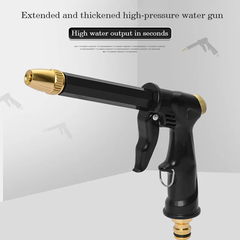 High pressure household garden car wash water gun hose telescopic watering pet cleaning shower nozzle divine tool set