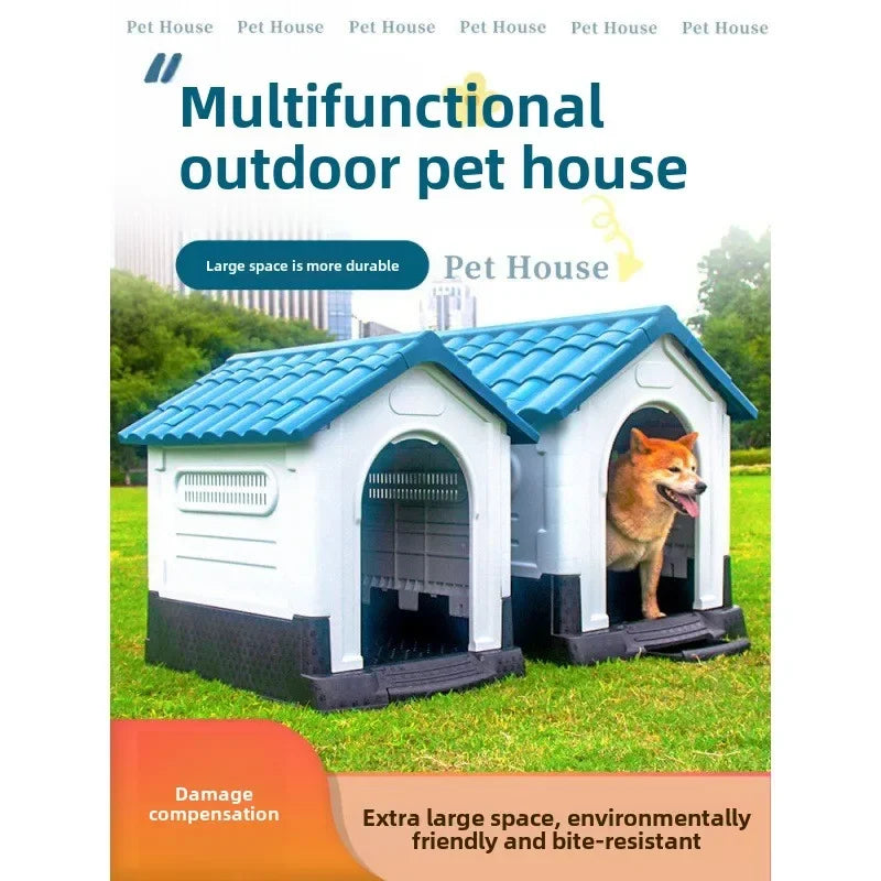 Dog house, outdoor nest, four-season universal room, summer sun protection, large dog house, cage cat nest, villa manufacturer w