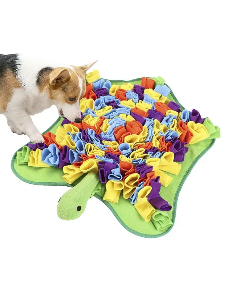 Pet Snuffle Mat Dog Foraging Mats in Turtle Shape Enrichment Toys Puppy Dog Feeding Mat  Treat Dispenser Slow Feeding Blanket