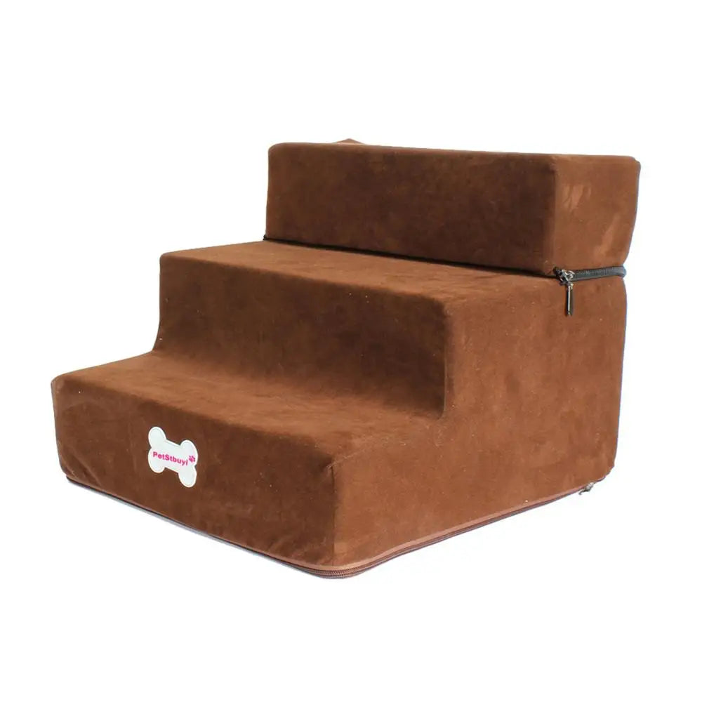 Pet Stairs 3 Steps Stairs for Small Dog Cat Pet Anti-slip Removable Dogs Bed Stairs Extra Wide Non-Slip Steps Pet Supplies