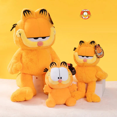 Original GARFIELD FAMILY Kawaii Soft Plush Toys Cute Cartoon Garfield Cat Odie Stuffed Animals Peluche Dolls Birthdays Gifts Kid