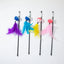 Cat Toy Cat Teaser Sticks Black Pole Plastic Bell Ball Cat Teaser Stick Model Cat Teaser Stick With Built-in Cat Toy