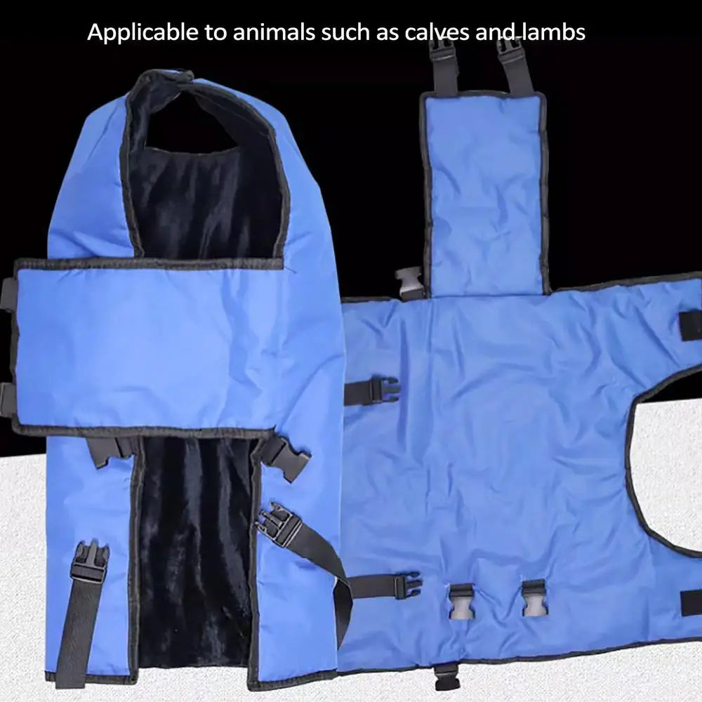 Calf Blanket Blue Waterproof Livestock Protector Blanket Oxford Fabric Thickened Calf Coat Calf Warmer Soft Protector Jacket