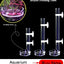 Stainless Steel Aquarium U Shape Tube Connector Air Splitter Valve Fish Tank Air Pump Flow Distributor Valve Tap Lever Control
