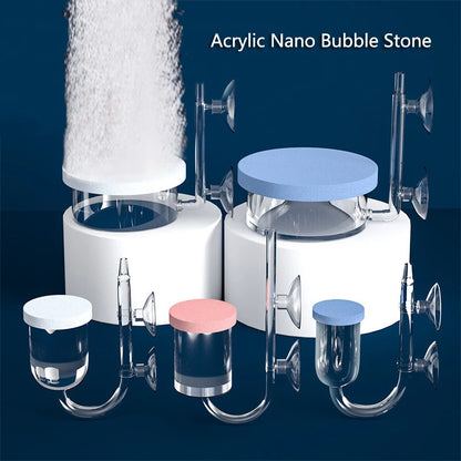 Acrylic Air Pump Sand Stone Aquarium Oxygen Pump Fresh Air Stone Nano Bubble Bar Aquarium Fish Tank Aerator Pump Hot Selling