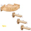 Wall Mounted Cat Climbing Shelves Cat House Cat Bridge Cat Hammock with Scratching Post and Pedals or Stairway for Kittens