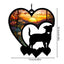 Dog Memorial Sun Catcher Pet Loss Sympathy Gift for Dog Lovers Dog Memorial Sun Catcher for Home Garden Wall Window Bereavement