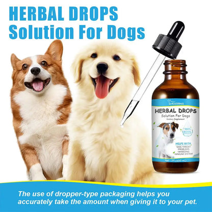 Pet Cough Herbal Drops Cough Soothing Relief Reduce Dog Discomfort Medicin Throat Strengthen Treatment Sneezing Calming Imm V0A3