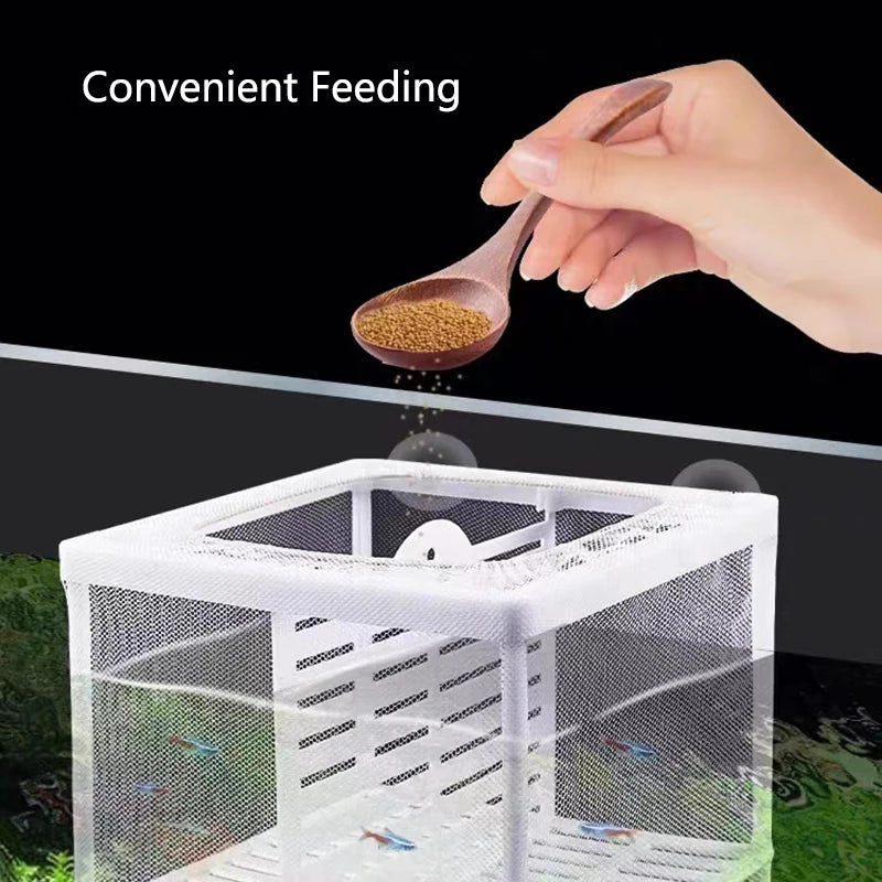 Plastic Aquarium Fish Breeding Isolation Box Fish Tank Aquarium Breeder Hatching Incubator Fish Tanks Isolator Feeding Accessory