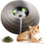 Magic Cat Scratch Organ Board Cat Toy with Ball Cat Grinding Claw Cat Climbing Frame Kitten Round Corrugated Cat Scratching Toy