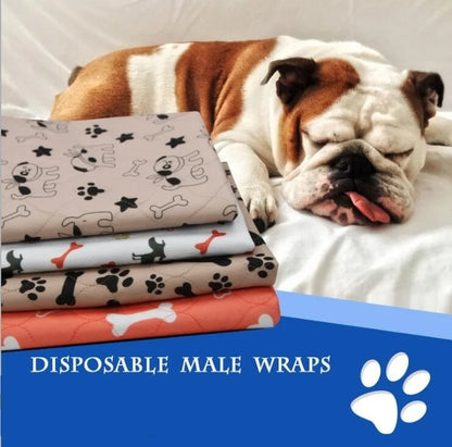 Reusable Dog Diaper Mat Waterproof Absorbent Pet Pee Pads Washable Puppy Urine Pads Dog Training Pads Seat Cover