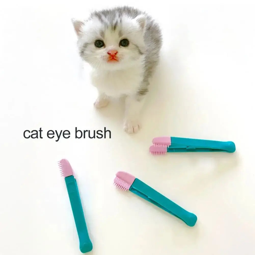 Pet Grooming Tools Cat Eyes Comb Pet Tear Stain Remover Comb Cleaning Brush for Small Cat Dog
