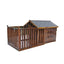 Dog Villa Fence Dog House Pet Room Mobile Small Wooden Room Outdoor Preservative Wood Cabinet Tool Cabinet Outdoor Locker