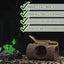 UXCELL Pets Reptile Hide Cave Habitat Shelter Resin Tree Reptile Artificial Woods with 2pcs Suction Cup Habitat Decoration